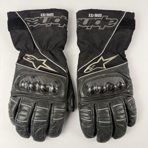 Alpinestars Motorcycle Gloves Mens XL Jet Road Gore-Tex GTX Black Waterproof